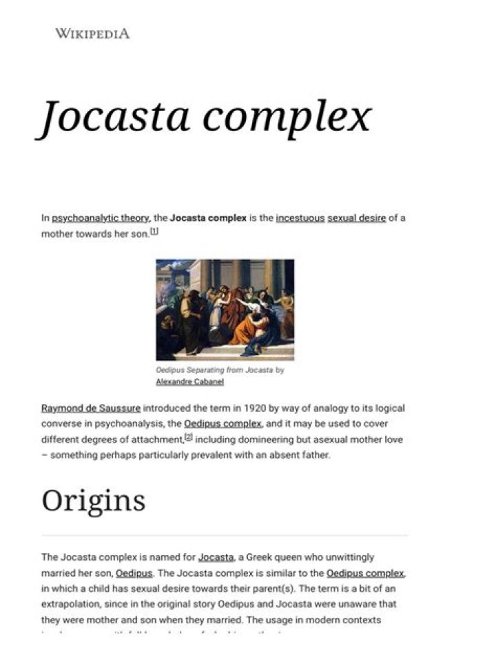 Understand The Jocasta Complex In Adults: Causes, Treatment, And More
