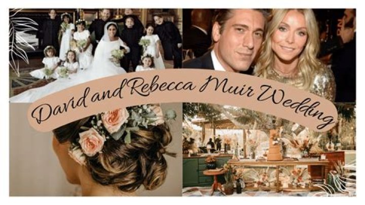Unforgettable Photos Of David Muir's Wedding Day