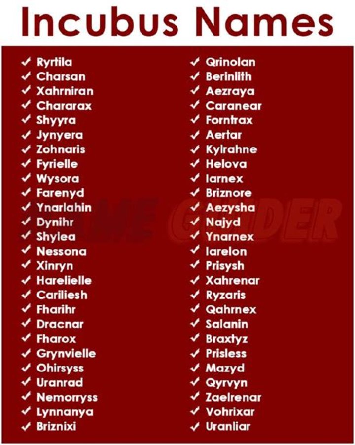 Unveil The Enchanting Names Of Male Incubi