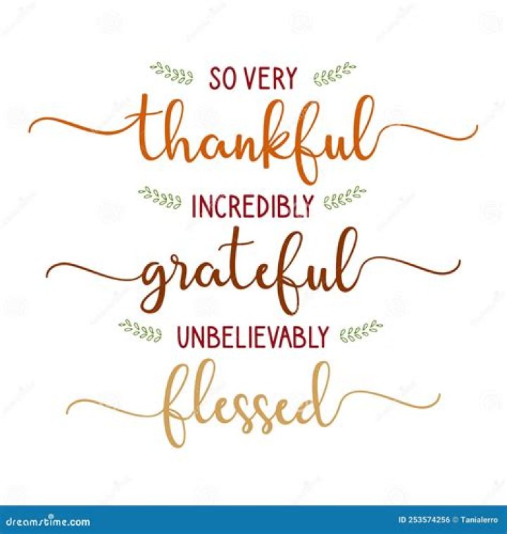 We Are So Thankful ·