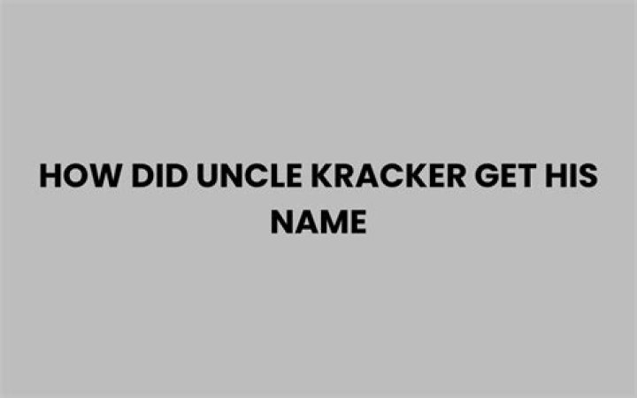 Where Did Uncle Kracker Get His Unforgettable Name?