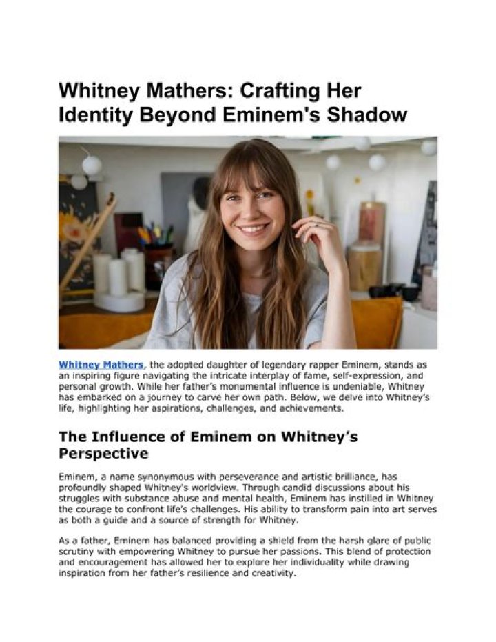 Whitney Mathers' Parents: The Untold Story