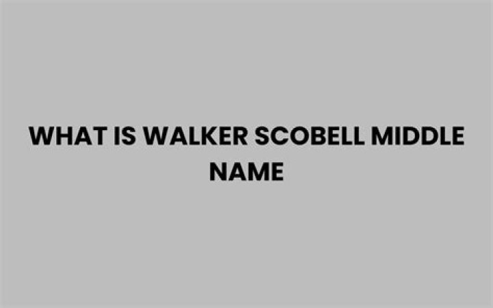 Who's Walker Scobell's Mysterious Middle Name?