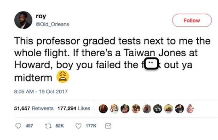 Who Is Taiwan Jones? A Viral Tweet About A Howard Student Failing His Midterm Turned Out To Be A Hoa ·
