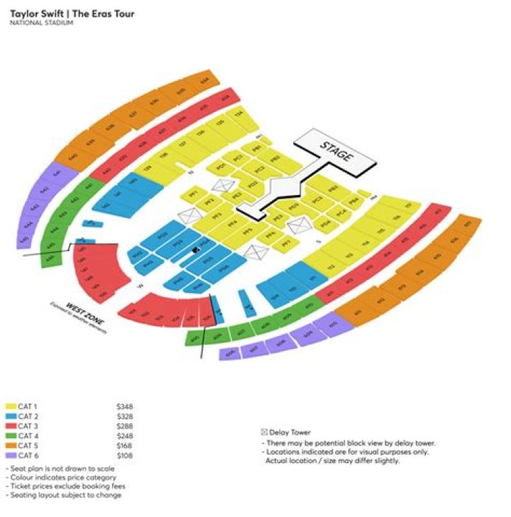 Your Guide To The Ultimate Taylor Swift Seat Chart